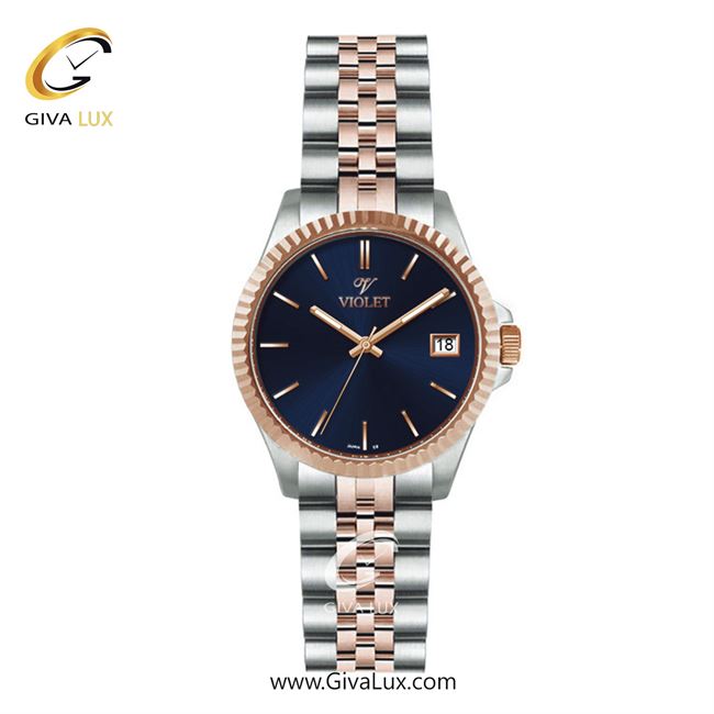 ساعت مچی اورجینال مردانه ویولت VIOLET رزگلد-نقره ای | نقره ای-رزگلد| سرمه ای| کد رفرنس 0558/2